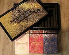 Rare Standards Laquered Wooden Box + 3 New Playing Card Decks by Art Of Play   picture