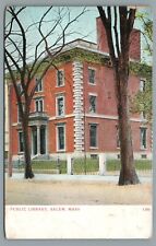 Public Library Salem Massachusetts MA Undivided Back Vintage Postcard picture