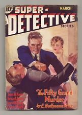 Super-Detective Stories Pulp Mar 1934 Vol. 1 #1 GD 2.0 picture
