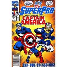 NFL SuperPro #8 Newsstand in VG minus cond. Marvel comics [s'(cover detached) picture