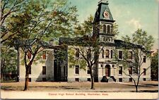 Postcard Central High School Building in Manhattan, Kansas~133290 picture