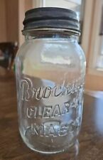 Vintage Brockway Clear-Vu Mason Canning Quart Jar picture
