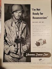 1945 Universal Camera Corp Handsome Military Soldier Vintage ad  picture