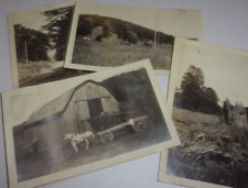 Lot of 4 B&W Photos Photography Vintage Antique Landscape Farm Scenes picture