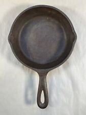 VTG LODGE SK #3 CAST IRON SKILLET 6 1/2 INCH DIAMETER MADE IN USA 10” L picture