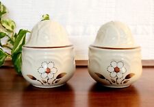 Vintage Cumberland Stoneware Mayblossom Salt And Pepper Shakers Set Korean... picture