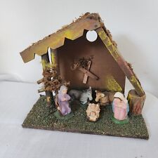 Vintage Made In Italy Wood Nativity Scene 9