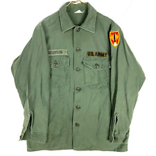 Vintage Us Army Og-107 LButton Up Shirt Size 15.5x33 1967 Vietnam Era 60s picture