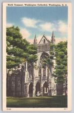 Washington DC, Washington Cathedral North Transept, Vintage Postcard picture