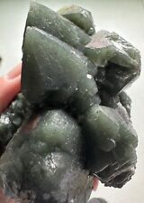 Rare Hedenbergite Point Cluster Specimen,Metaphysical,Quartz Crystal,Unique picture