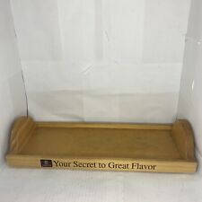 Vintage Lawry’s Prime Rib Spice SOLID WOOD SERVING TRAY 17