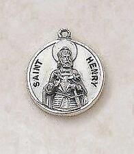 Patron Saint Henry Sterling Medal Size .75 in H comes with 24 in Chain picture