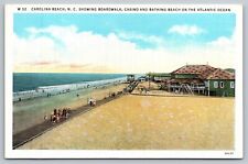 Carolina Beach NC-North Carolina, Casino And Bathing Beach, Vintage Postcard picture