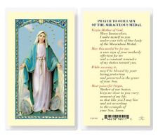 Prayer to Our Lady of The Miraculous Medal Holy Laminated Prayer Card picture