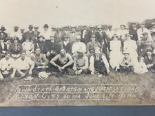 1914 IOWA STATE SPORTSMAN Assn Long Guns HUNTING YARD LONG Mason City PHOTOGRAPH picture