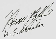“Alabama Senator” Howell Heflin Hand Signed 4X6 Card COA picture