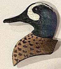 Vintage Canadian Goose - Black Bird Duck - Pinback Tie Tack Lapel Pin picture