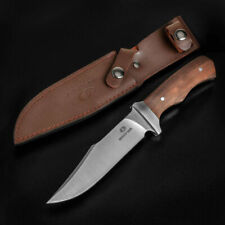 Mossy Oak 11'' Bowie Knife Full-Tang Fixed Blade Wood Handle w/Leather Sheath picture