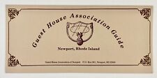 1990s Newport Guest House Guide Rhode Island Vintage Travel Brochure Inns Hotels picture