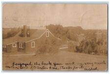 1906 Residence View Chimney Hampden Maine ME RPPC Photo Posted Postcard picture