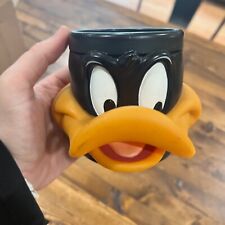 Daffy Duck Plastic 3D Cup Mug Vintage Looney Tunes 1992. Warner Brothers. picture