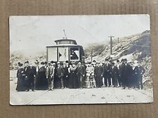 Postcard RPPC San Francisco CA Lands End Golden Gate Trolley Train Real Photo picture