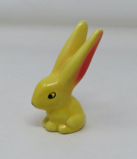 Vintage Goebel Yellow Rabbit Figurine West Germany Long Ear Bunny picture