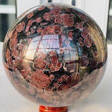 Natural Fireworks Red Garnet sphere Quartz Crystal ball healing 2900g picture