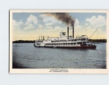 Postcard Steamer Dubuque on Mississippi River picture