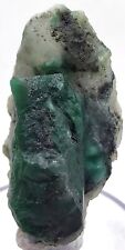 Stunning Deep Green Emerald Specimen Associated with Calcite From Swat, Pakistan picture