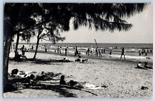 Veracruz Veracruz Mexico Postcard Mocambo Beach Scene c1950's RPPC Photo picture