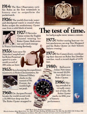 1986 ROLEX GMT-MASTER OYSTER WATCH VINTAGE PRINT AD LARGE COLOR  PRINT AD picture
