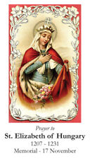 St. Elizabeth of Hungary Prayer Card, 10-pack, with 2 Free Bonus Cards Included picture