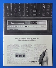 1982 TOSHIBA VCR You'll Love How It Loads... Vintage 1980's Magazine Print Ad picture