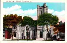  Postcard St. Paul's Methodist Episcopal Church Wilmington DE Delaware     G-203 picture