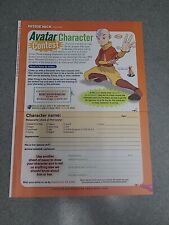 Avatar The Last Airbender Character Contest Nickelodeon Print Ad 2006 8x11  picture