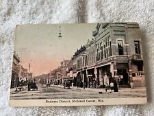 Old Postcard Business District Street View In Richland Center, Wisconsin ￼ picture