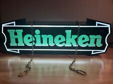 Vintage Heineken Beer Bar Top Or Hanging Light Up Bar Sign - Works picture