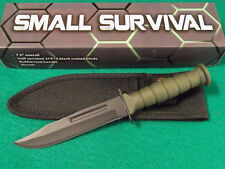 SMALL SURVIVAL 211360GN Green Mini Combat Bowie fixed knife 7 1/2
