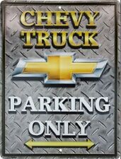 Chevy Truck Embossed Novelty Parking Sign picture