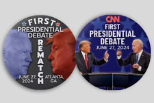 Presidential Debate Pin Buttons Political Trump Biden Commemorative 2.25
