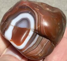 4.4 Lake Superior Agate Polished TOP SHELF High Contrast Red White Blue Lsa picture