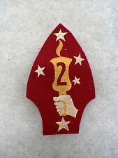 WW2 US 2nd Marine Division Patch Felt Australian Made Rare (Q962 picture