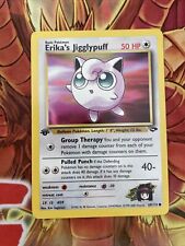 69/132 Erika’s Jigglypuff 1st Edition Gym Challenge Pokemon Card NM picture