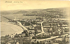 Minehead Somerset England Vintage Postcard Birds-Eye View w/ Divided Back Unused picture