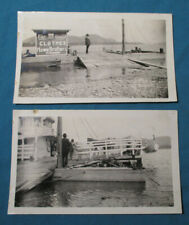 c 1928 Lot 2 Real FERRY BOAT Photos HOWE BROTHERS Clothes ANTWERP OHIO Kentucky picture