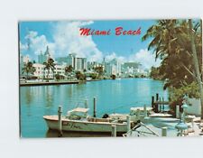 Postcard Indian Creek Waterway Miami Beach Florida USA picture
