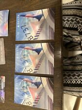 Set Of 3 new B737 Holographic Delta airlines trading cards picture