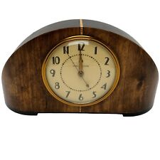 Vintage General Electric Mantle Shelf Clock 4h08 Wooden Working picture