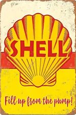 Shell Motor Oil Vintage Novelty Metal Sign 12